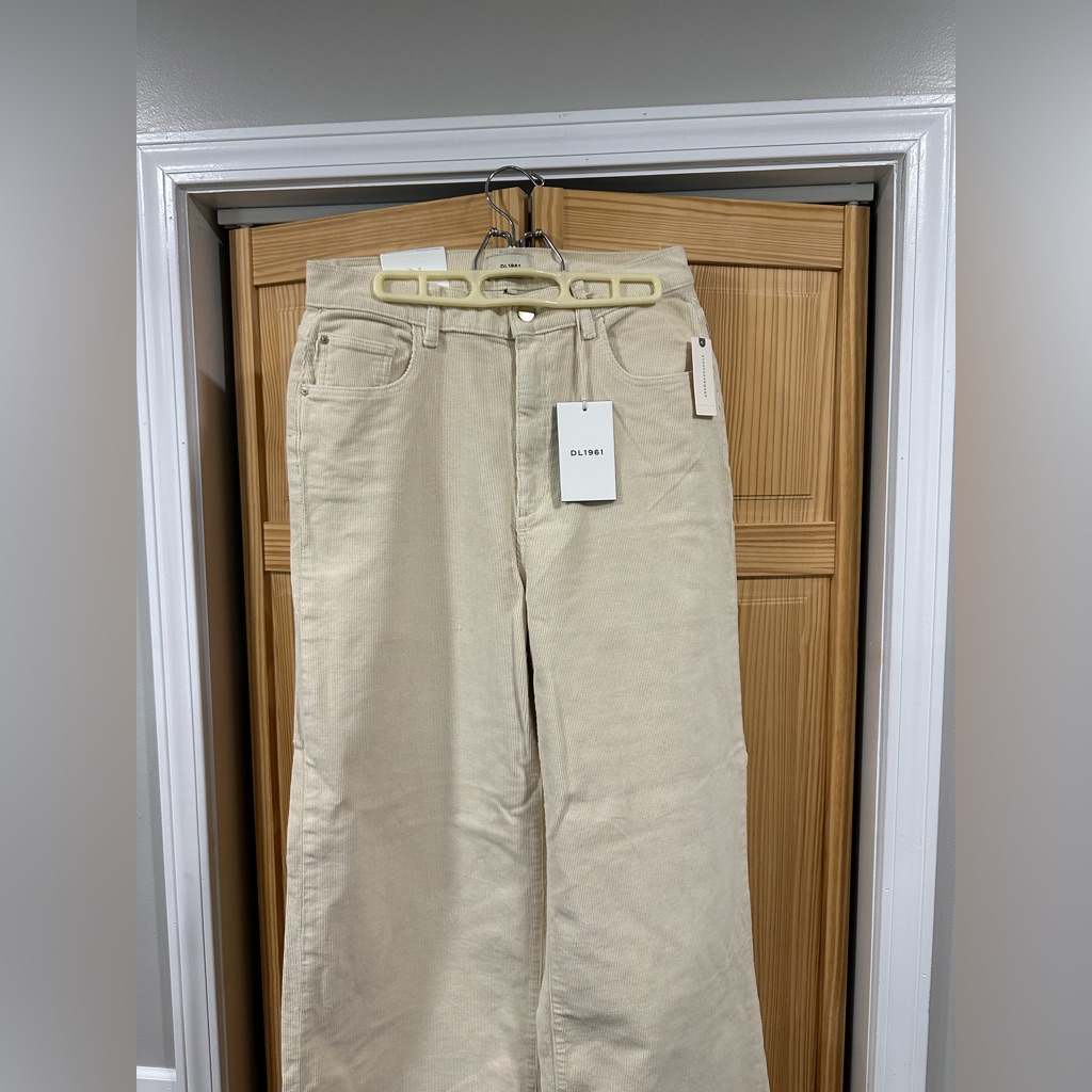 Dl1961 Off-White Corduroy Pants